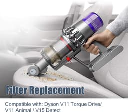 Nafilter Geschikt voor Dyson V11 V15 steelstofzuiger 3-pack — thumbnail 2