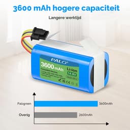 Stofzuigeraccu - 14,8 V - 3600 mAh - Li-Ion — thumbnail 5