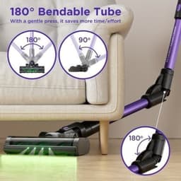 Yanhama H3 Wireless Vacuum Cleaner, Handheld Vacuum Cleaner, 7-level Filtration System, 180° Flexible Steering, Compatible with Multiple Accessories for Various Scenarios. Deep Cleaning Of Household, Pet Hair, Sofa And Floor — thumbnail 3