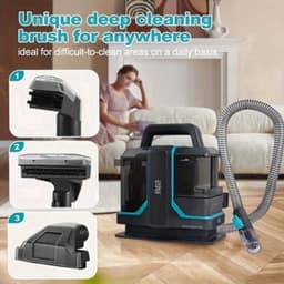 Stofzuiger – Tapijtreiniger – Meubelreiniger – Vlekverwijderaar – Spraystofzuiger – Compact en Multifunctioneel – 1080ml Tank – 5m Snoer — thumbnail 2