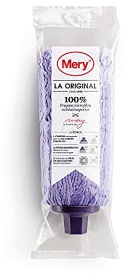 Emmer met Mop en Steel - Zeer Absorberende Microvezelmop met Telescoopstang en Wieltjes - 14 Liter Afdruipemmer in Paars — thumbnail 2