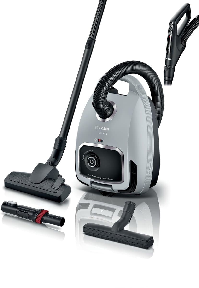 Bosch BGB6X330 Serie 6 - Stofzuiger met zak - 12mtr bereik - Afstandbediening in handvat - HEPA - Grijs — afbeelding 1