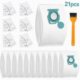 ECTEATOY® 12 Stuks Stofzuigerzakken Geschikt voor Miele TU Guard L1 / S1 / M1 Series - 8 Filters + 1 Schoonmaakborstel - Miele Accessoires — thumbnail 1