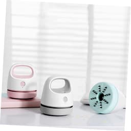 Draagbare Tafelstofzuiger - Handheld Stofcollector - Bureau Reinigen - USB Oplaadbaar - 9.9 x 8.6 cm - Grijs — thumbnail 2