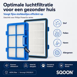 SQOON® HEPA Filter – Geschikt voor Philips PowerGo Series (CP0538/01) — thumbnail 3