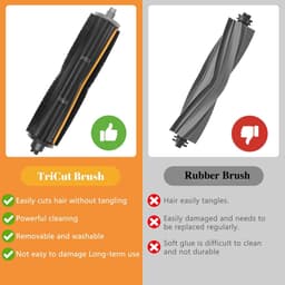 Dailygoods- Accessoires voor Dreame Robot - 11-delige set - TriCut-borstel - Stofzakken - Mopdoeken - Compatibel met L10s Pro Ultra Gen 2 - Robotstofzuiger — thumbnail 3