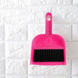 Mini Reinigingsset - Stoffer en Blik - Desktop Schoonmaken - Ruimtebesparend 2-in-1 - 28 cm - Zwart — thumbnail 5