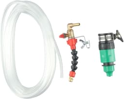 Stofafscheider Watersproei - Koelsysteem Machine - Stofvrij Zagen - Hittebestendig Plastic - 6 mm Mondstuk 5m Slang - Zwart Rood — thumbnail 5