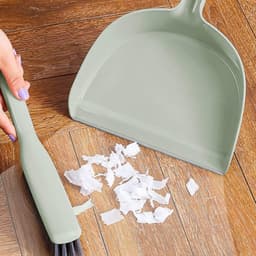 Mini stofpan borstel - Reinigingsset - Bureau schoonmaken - Compact ontwerp - Niet gespecificeerd - Groen — thumbnail 2