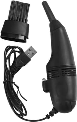 Mini Stofzuiger - Handstofzuiger - Toetsenbord Reinigen - USB Oplaadbaar - 19.7 cm Lengte - Zwart — thumbnail 1