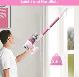 Draadloze Accustofzuiger 45000 Pa - 6-in-1 Stofzuiger voor Dierenharen, Harde Vloeren en Tapijt met LED-Display — thumbnail 5