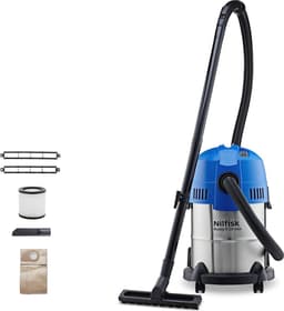 18L Inox Nat- en Droogzuiger met Zuig- en Blaasfunctie voor Huis, Tuin en Auto (1200 W) — thumbnail 1