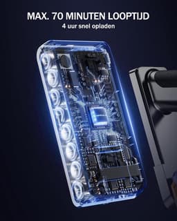 RFWR® Draadloze Steelstofzuiger met 45000Pa Zuigkracht en 70 Minuten Accuduur — thumbnail 5