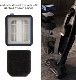 Stofzuiger Filter Set voor AEG Stofzuigers - Vervangingsset met Katoenen Filters - Geschikt voor QX6 QX7 QX8 - 2 Stuks — thumbnail 3
