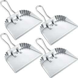 Set van 4 Heavy Duty Metalen Stofpannen - Uitstekende Reinigingsoplossing voor Thuis en Commercieel Gebruik — thumbnail 1