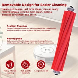 Hoofdborstel Gescht voor Roborock S7 2 stuks – Vervangstukken voor Roborock S7, S7 Max Ultra en Q7 Max accessoires, borstel voor effectieve reiniging en hoge prestaties — thumbnail 3