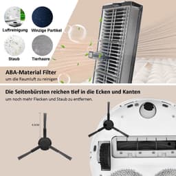 Accessoireset - geschikt voor Dreame L10s Ultra Gen 2/L10s Pro Ultra Heat/X30 Ultra/Mova E30 Ultra - JKOISL 2 x rolborstel - 6 x stofzak - 4 x dweildoek - 6 x zijborstels - 2 x filters — thumbnail 2