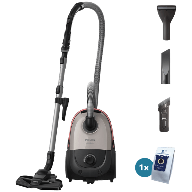 PHILIPS XD5122/10 - Stofzuiger met zak - Max zuigvermogen 750 W - Beige