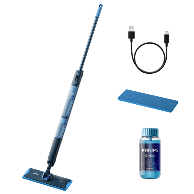 PHILIPS OneUp XV5113/01 - Elektrische dweil - 281 ml - Blauw
