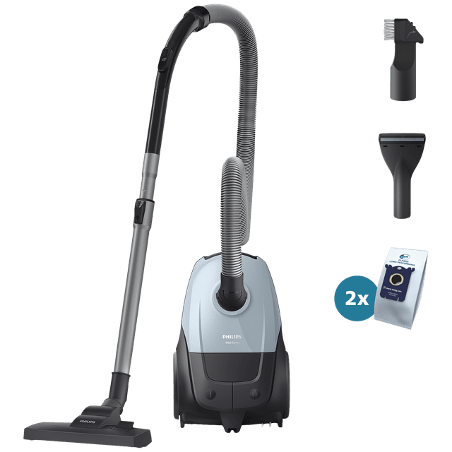 PHILIPS 1000-serie XD1142/10 - Stofzuiger met zak - Lichtblauw