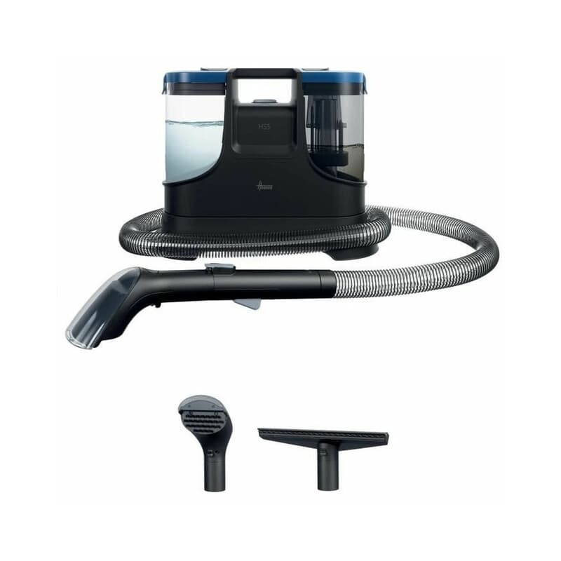Hoover | HS500 vlekkenreiniger wassen en drogen, alles-in-één ontwerp (spuiten, borstelen en zuigen), verwijderbare watertanks (schoon water = 1,5 L | vuil water = 0,8 L), werkbereik 6,5 m, verschillende oppervlakken (bank, tapijt, kleed, bekleding, auto- — afbeelding 1