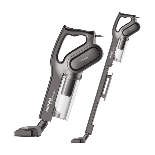 Deerma DX700S, snoergebonden 3-in-1 handstofzuiger, 600 W zuigvermogen, 15 kPa, lichtgewicht behuizing van 2,2 kg, 180° flexibel roterende vloerborstel, HEPA-hoogrendementsfiltratie, zakloze en zichtbare stofcontainer, tijdelijke aanbieding