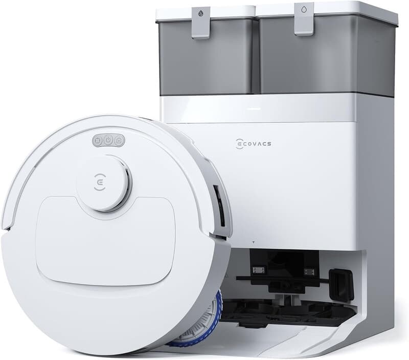 ECOVACS DEEBOT T30C Pro Omni GEN 2 robotstofzuiger met dweilfunctie, 15.400 Pa zuigkracht, automatisch leegstation, drogen met warme lucht, 200 min batterijduur, ideaal voor dierenharen en tapijten (T30C PRO-iteratie) — afbeelding 1