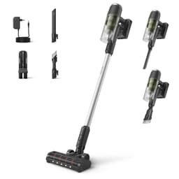Philips Steelstofzuiger Draadloos XC3033/01 - Zuigmond met LED verlichting - Zonder Zak - Met Kruimeldief - Batterijduur tot 60 min - Lichtgewicht - Zwart