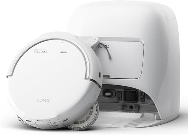 DJI ROMO S robotstofzuiger en dweil met 25.000 Pa zuigkracht, sensoren op drone-niveau, dubbele robotarmen, 200 dagen onderhoudsvrije werking, anti-klit rolborstel, automatische dweilreiniging en drogen