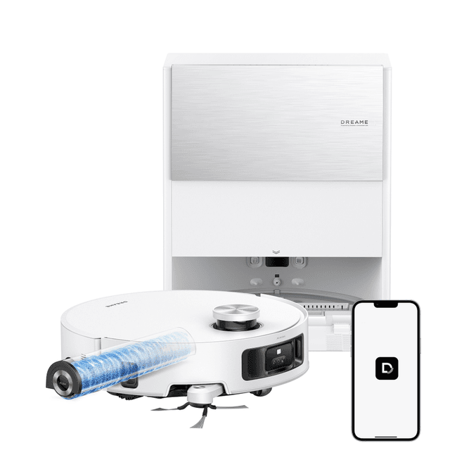 Dreame Aqua 10 Roller robotstofzuiger - 30000 Pa zuigkracht - automatisch optillende dweil - HyperStream DuoBrush tegen klitten - dweilwassen met heet water
