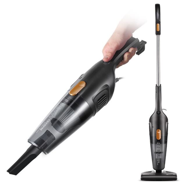 Deerma DX115C, 3-in-1 handstofzuiger met snoer, 600 W zuigvermogen, 15 kPa, HEPA- en sponsfiltratie, 1,2 l transparant stofreservoir, eenvoudige montage met slank ontwerp, tijdelijke aanbieding
