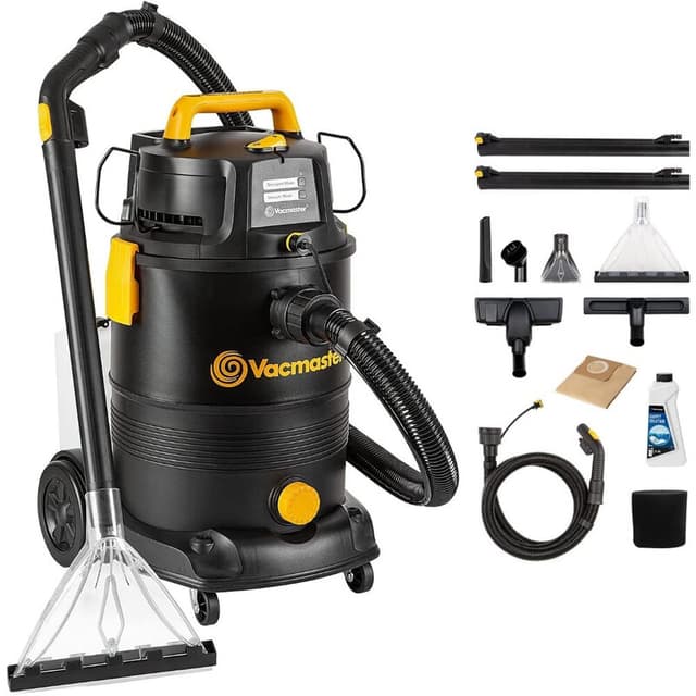 Vacmaster VK1330PWR 1300 W 30 L 3-in-1 Wasstofzuiger Nat- en Droogzuiger met Dubbel Tankontwerp Vloerreiniger voor Harde Vloeren, Tapijten, Tapijtreinigingsmachine