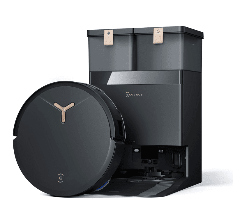 ECOVACS DEEBOT T50 MAX PRO Omni Gen2 robotstofzuiger met dweilfunctie, 18500 Pa, ZeroTangle 2.0, diepe reiniging voor tapijten, uitschuifbare zijborstel en dweilmodule, heetwaterreiniging 40-75 °C, zwart — afbeelding 1