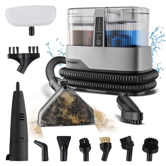 Omeser C688B 1800 W 17 kPa Stoomtapijtreiniger Machine 13 in 1 Multifunctionele Draagbare Droog Nat Reiniging Stoomreiniger Met Stoomfunctie Product Voor Autostoel Thuisbank