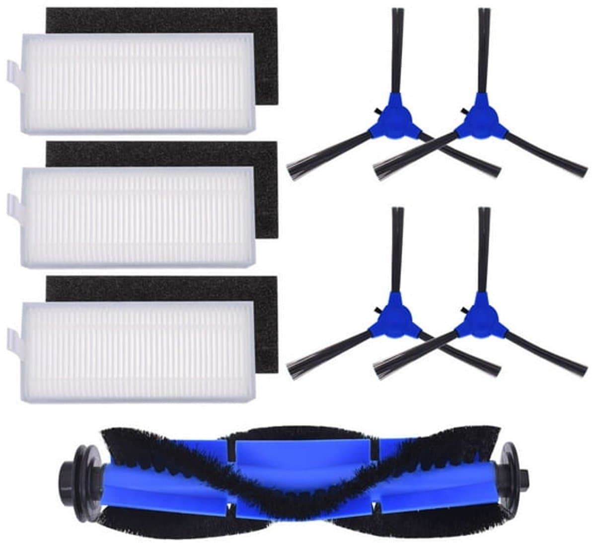 Filter- en zijborstelaccessoires geschikt voor Eufy robotstofzuigers 11S/15C/30C max/G30 — afbeelding 1