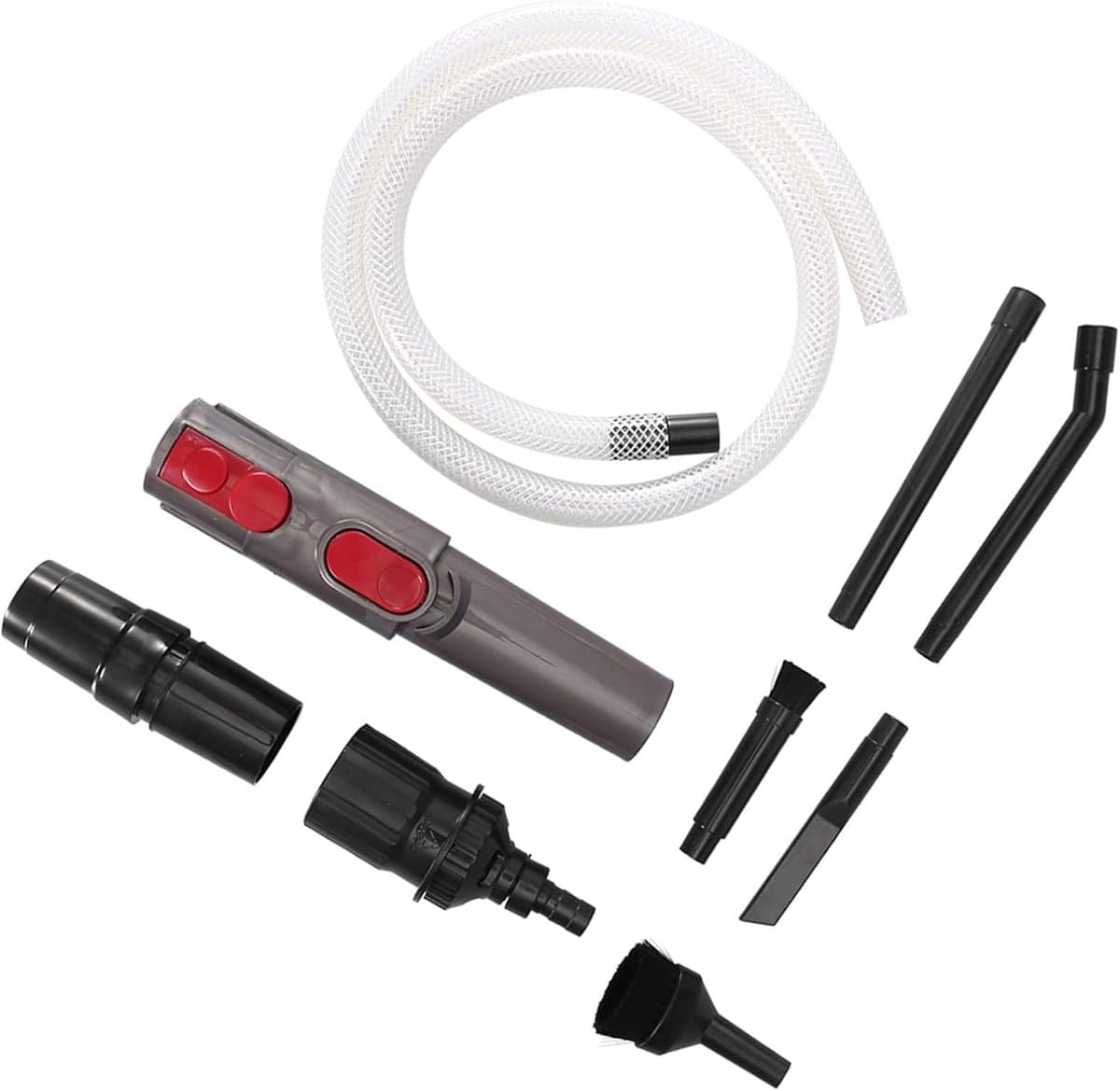Mini stofzuiger set - Reinigingsaccessoires - Precisie reiniging - 9-delige set - 24 x 20 x 5 cm - Zwart — afbeelding 1