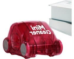 Bureaureiniger - Mini stofzuiger - Bureau opruimen - Compact en draagbaar - 8 x 8 x 6 cm - Rood