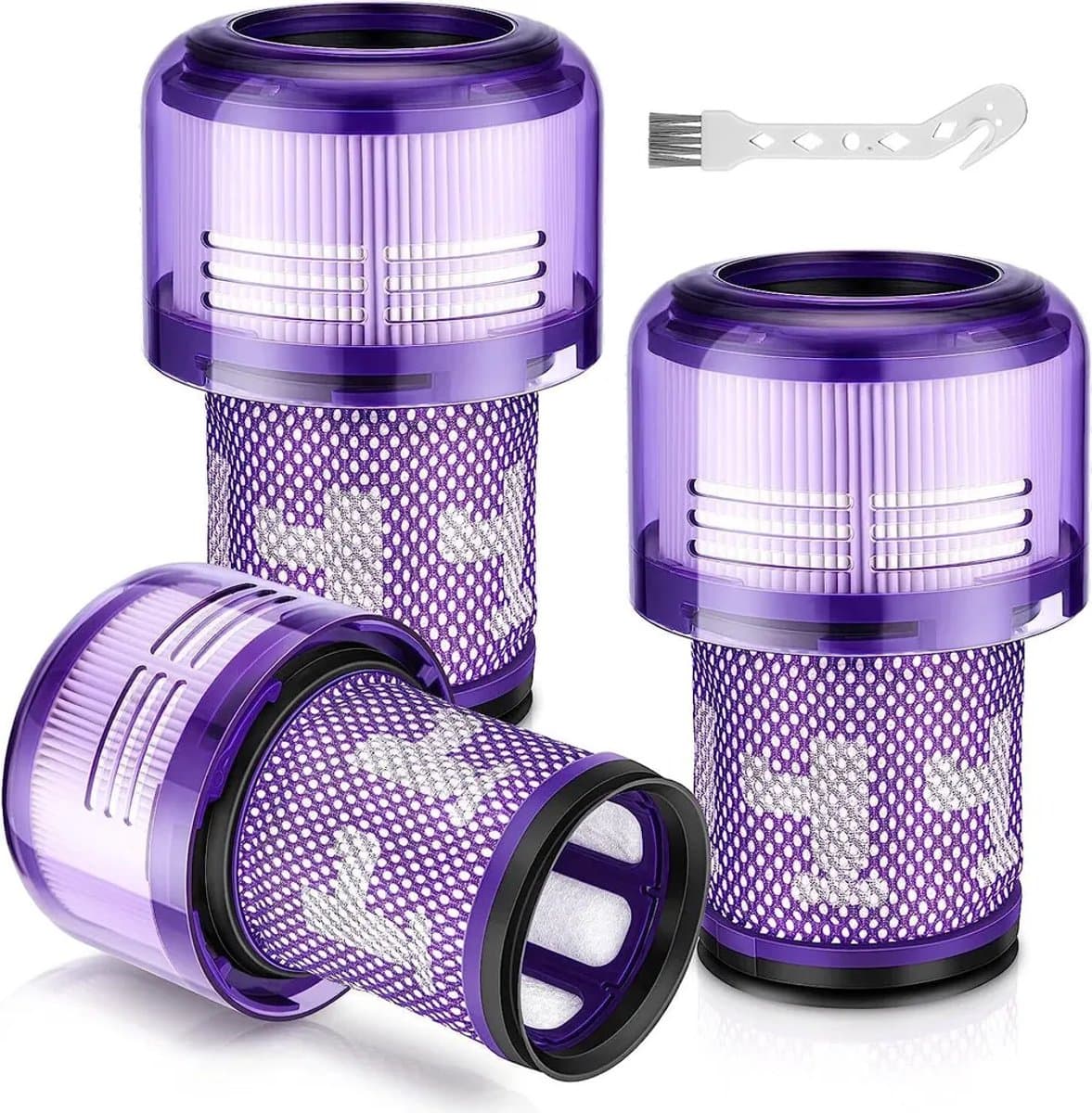 Geschikt voor Dyson V12 Detect Slim Absolute 3 HEPA-filters, vervangingsfilteraccessoires voor Dyson V12 stofzuigers, wasbaar. — afbeelding 1