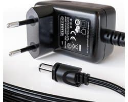 Oplader Kruimelzuiger - Stroomadapter Vervanger - Apparaat Opladen - Compact Reisformaat - 1.5 Meter Kabel - Zwart
