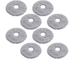Somstyle Dweilpads Geschikt voor Dreame L10s Ultra, L10 Ultra, L10s Pro & Xiaomi X10+ - Mop Pads - Stofzuiger Accessoires - Grijs