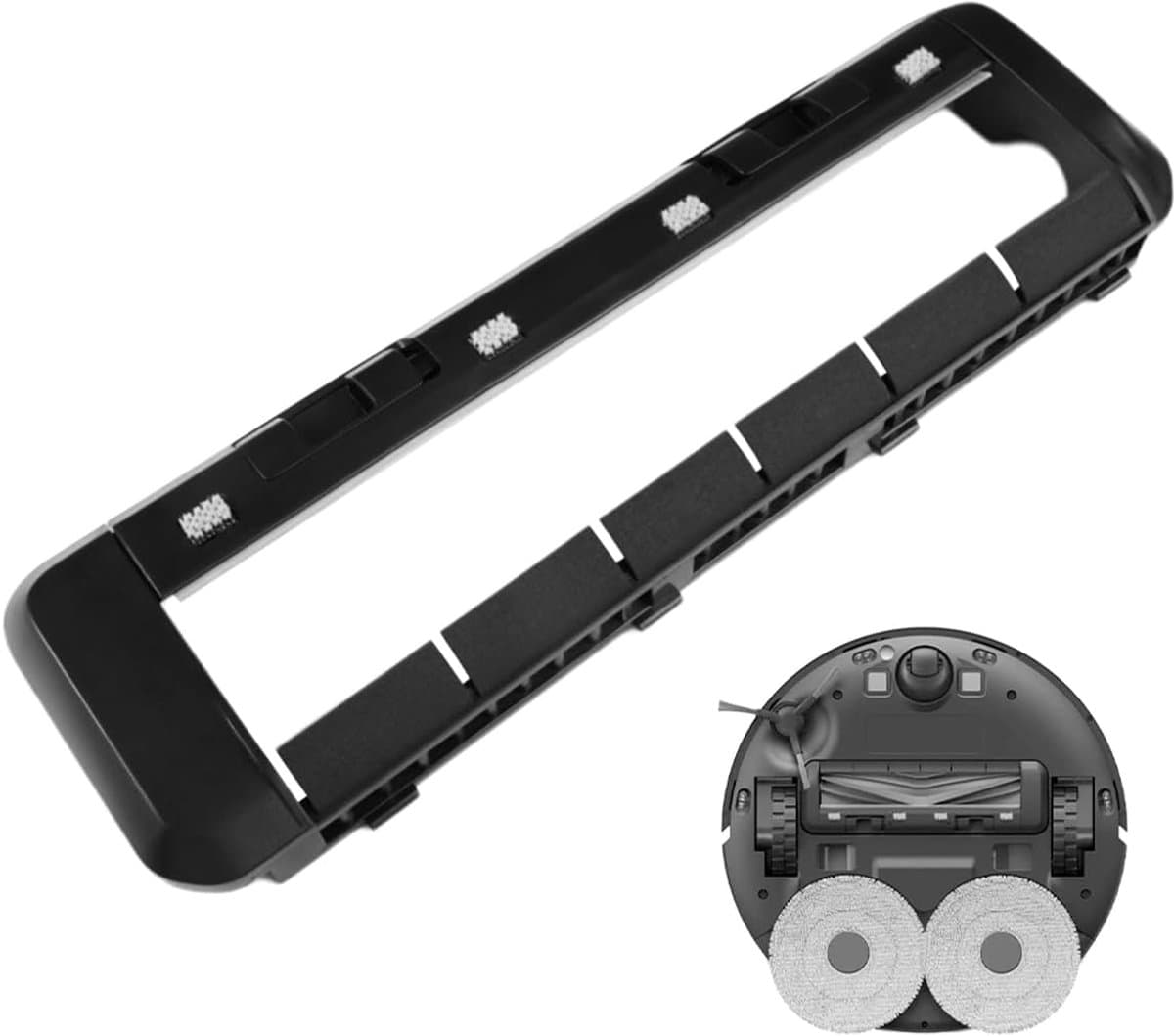 SnelShoppen - Hoofborstel Cover Accessoire voor Xiaomi X20+ en Dreame L40 Ultra/X40 Ultra/X30 Ultra/L10s Ultra/L20 Ultra/L10 Veegrobot - Duurzaam Wate — afbeelding 1