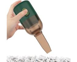 Bureaustofzuiger - Mini stofzuiger - Bureau reinigen - Compact en lichtgewicht - 11.9 cm lengte - Donker Groen