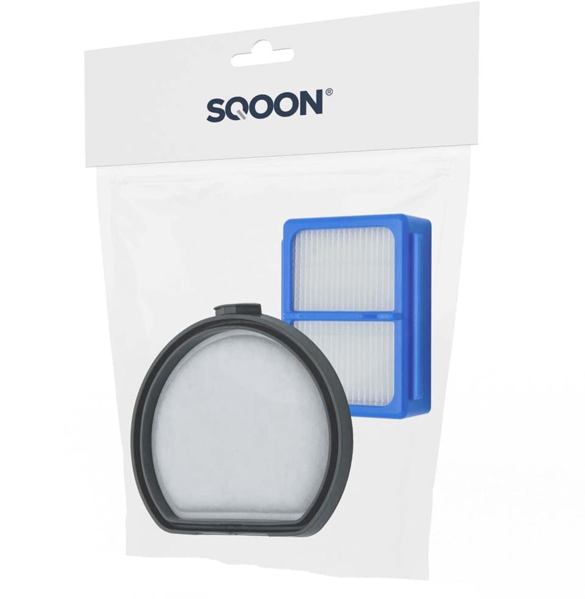 SQOON® Stofzuigerfilters Geschikt voor AEG QX9 Series – ASKQX9 – Vervangt 9009230922 – Set van 2 — afbeelding 1