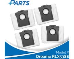 Dreame RLX53SE Stofzakken (4 Stuks, Plus.Parts® alternatief voor RDB8)