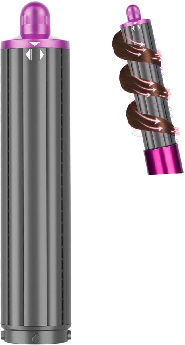 Opzetstuk voor Krultang 4,6 cm (1,6 inch) - Geschikt voor Dyson Airwrap HS01 HS05 HS08 - Automatische Krultang voor Losse Krullen & Grote Golven Roze rood-Belle's product — afbeelding 1