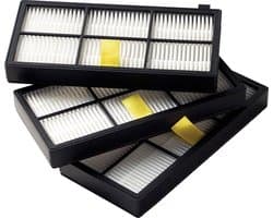 Originele Set Hoogefficiënt AeroForce Filters voor de iRobot Roomba 800 en 900 Serie (3 Stuks)
