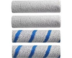 4 stuks Rolmop voor Ecovacs Deebot X8/X9/X11/T80 stofzuiger vervanging voor Yeedi S14 Plus stofzuiger - Wasbaar