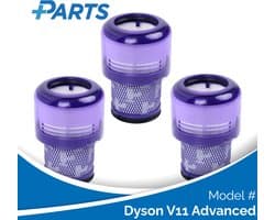 Dyson V11 Advanced Filters (3 Stuks, Plus.Parts® alternatief voor 970013-02)