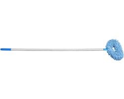 Plafondventilator Reiniger - Stofborstel - Hoge Oppervlakken Reinigen - Uitschuifbare Steel - 140 cm - Blauw