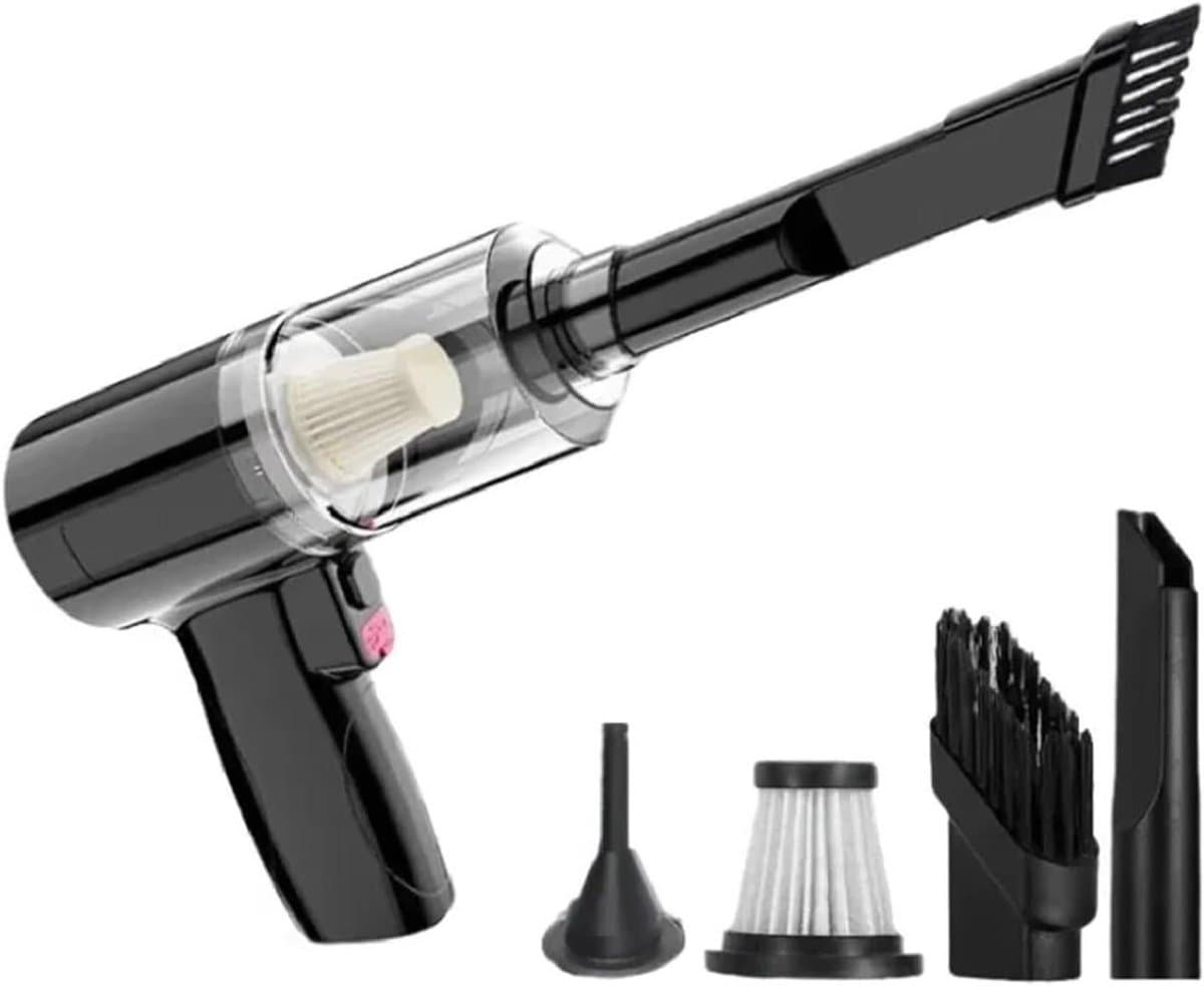 Draagbare Auto Stofzuiger - Handstofzuiger Mini - Auto Reinigen - Snoerloos Ontwerp - 400 Gram - Zwart — afbeelding 1